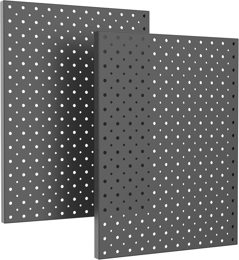 Ultrawall Metal Pegboard Panels, Pegboard Wall Organizer, Black Peg Boards for Wall, Garage Tool Storage Organization, 12"X16", 2pcs - Image 1